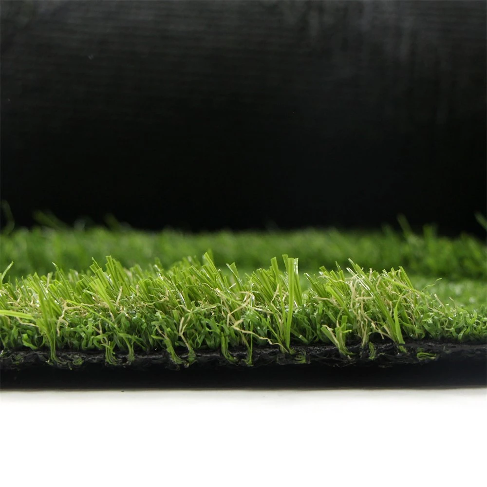 High Density 15mm 25mm Plastic Artificial Turf Grass Lawn with 3D Logo Customized Pattern for Wall Decoration