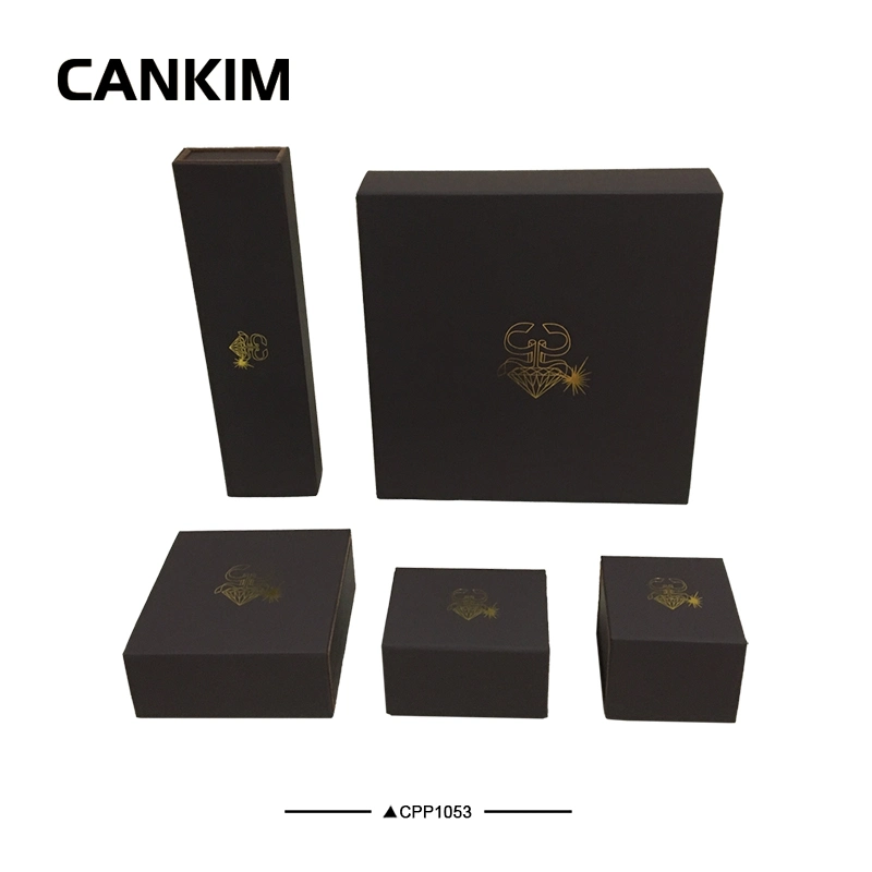 Cankim Joyero corrediza moderna Organizador de joyería joyas únicas caja de embalaje con Logo