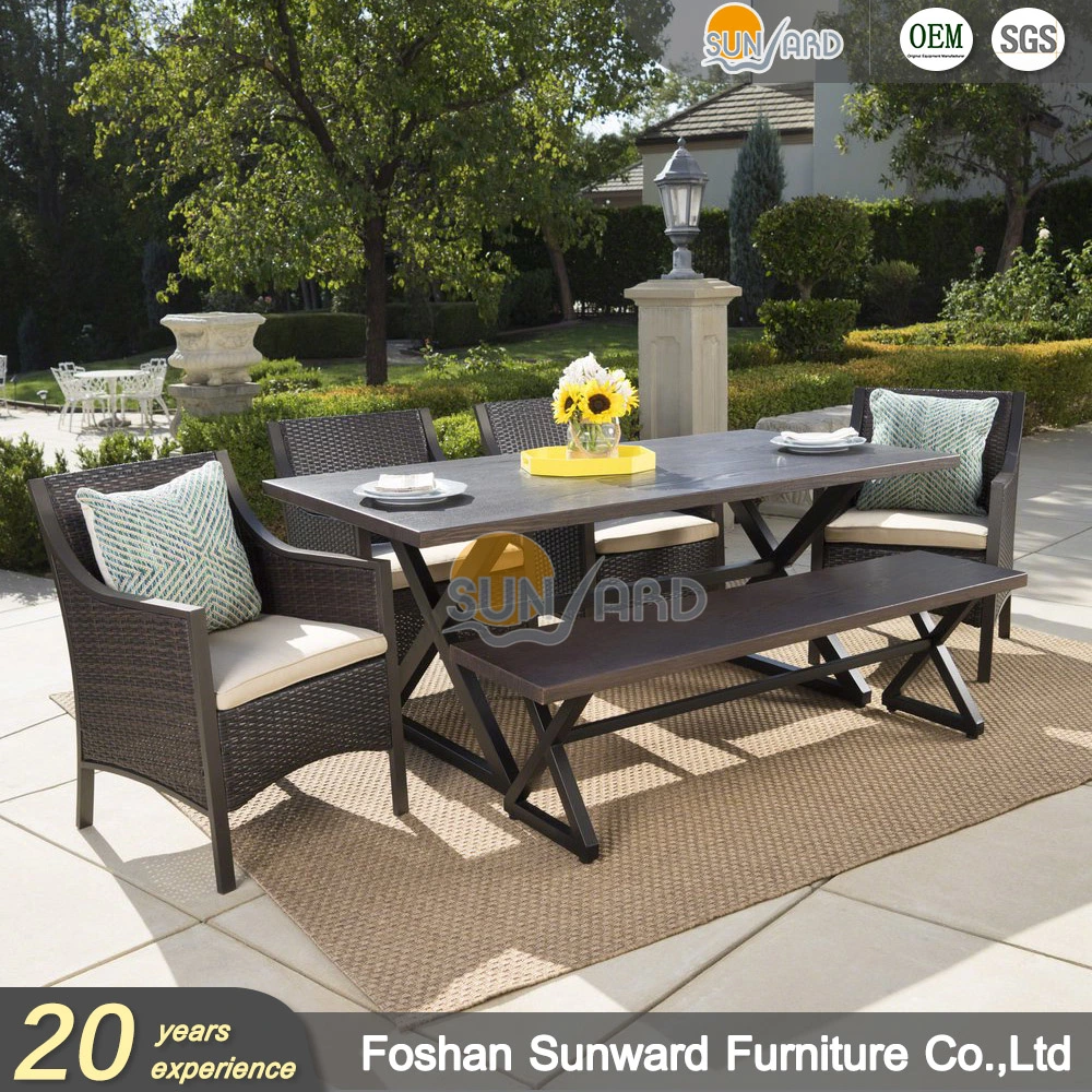 Hot Sale Rattan Dining Room Outdoor Hotel Wicker Restaurant Furniture