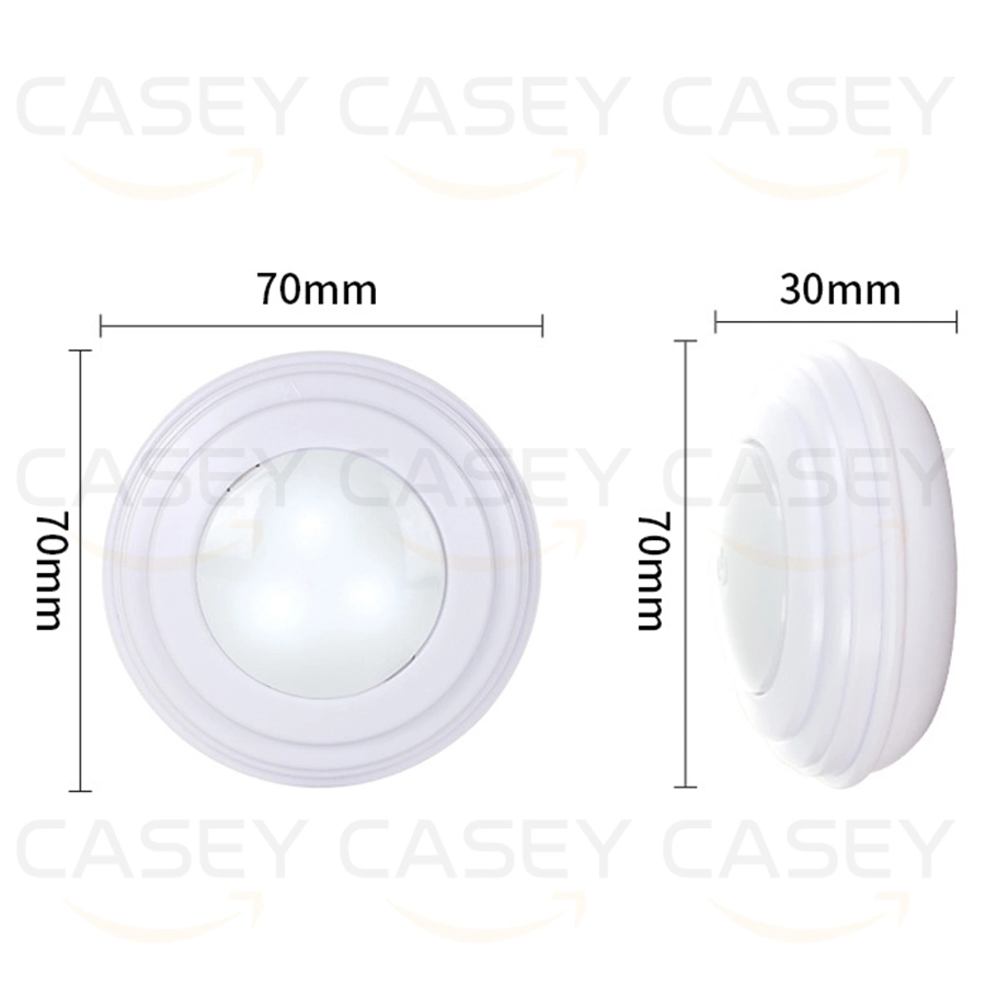 مصباح LED ذكي للمس ضوء ليلي لضوء LED الأحمر والأخضر والأزرق (RGB) الخاص بتعليمات التنفيذ الذاتي إضاءة حساسة تحكم عن بعد ديكور مبتكر ضوء ليلي LED سهل قم بتركيب المصباح