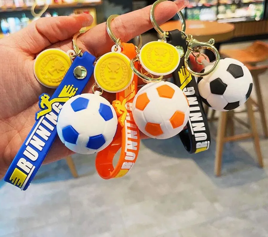 Mini-balle de football porte-clés Sports de balle de stress porte-clés Sports de football Party favorise les porte-clés de football