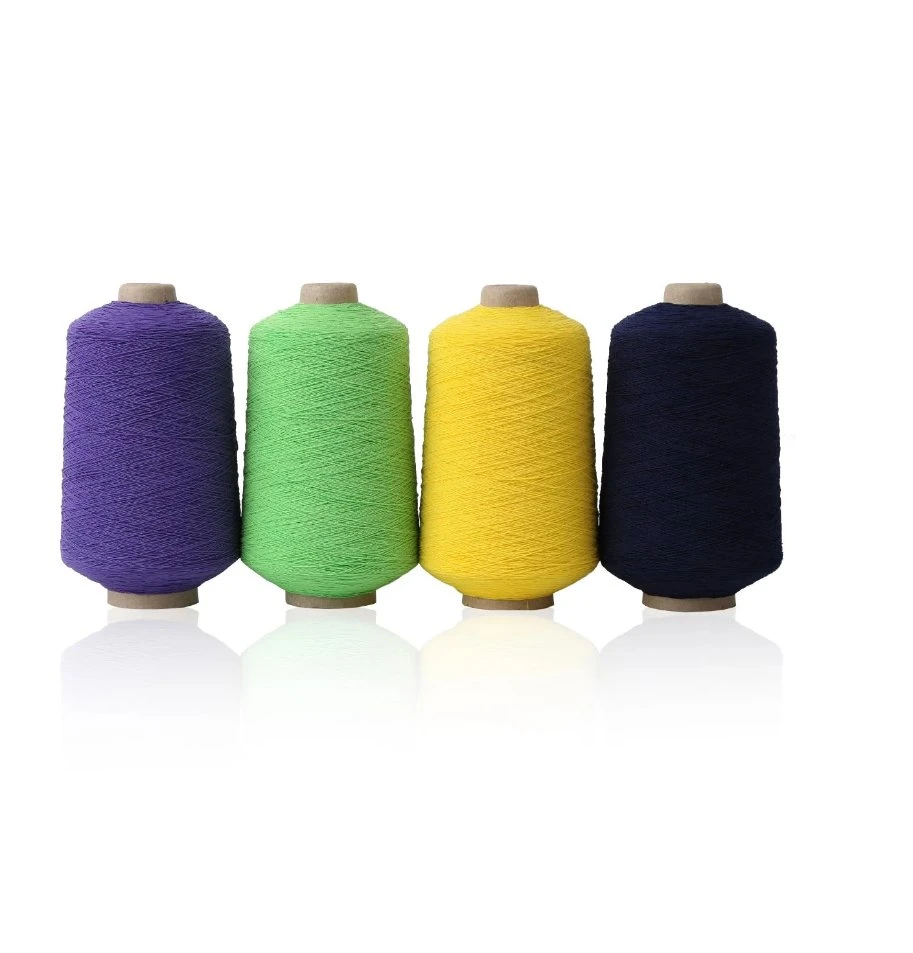 Caoutchouc élastique spandex couverts de fils en nylon couverts pour les chaussettes en tricot de fils