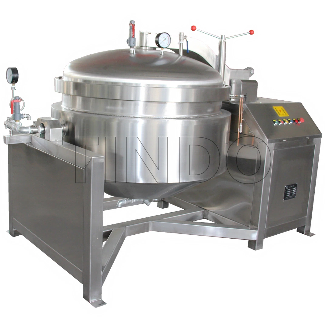 Panela de Pressão Industrial de aço inoxidável Frutas Automático da Máquina Colar na venda do potenciômetro de cozimento de Pressão