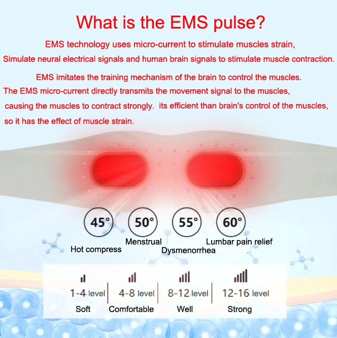 Precio de fábrica EMS Massager Calefacción eléctrica Terapia de luz roja EMS Masajeador de pulso