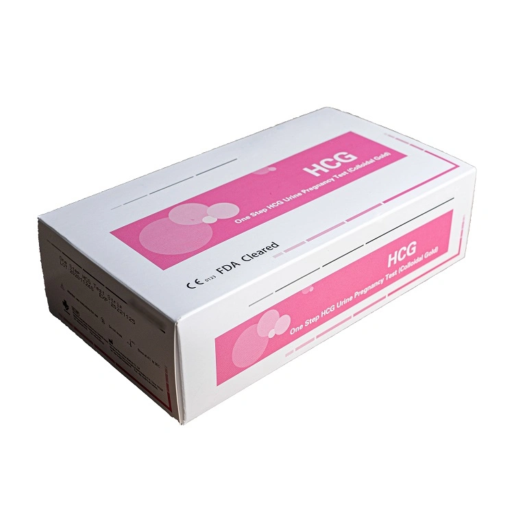 Marca CE HCG Cassette prueba de embarazo Test de Embarazo Card