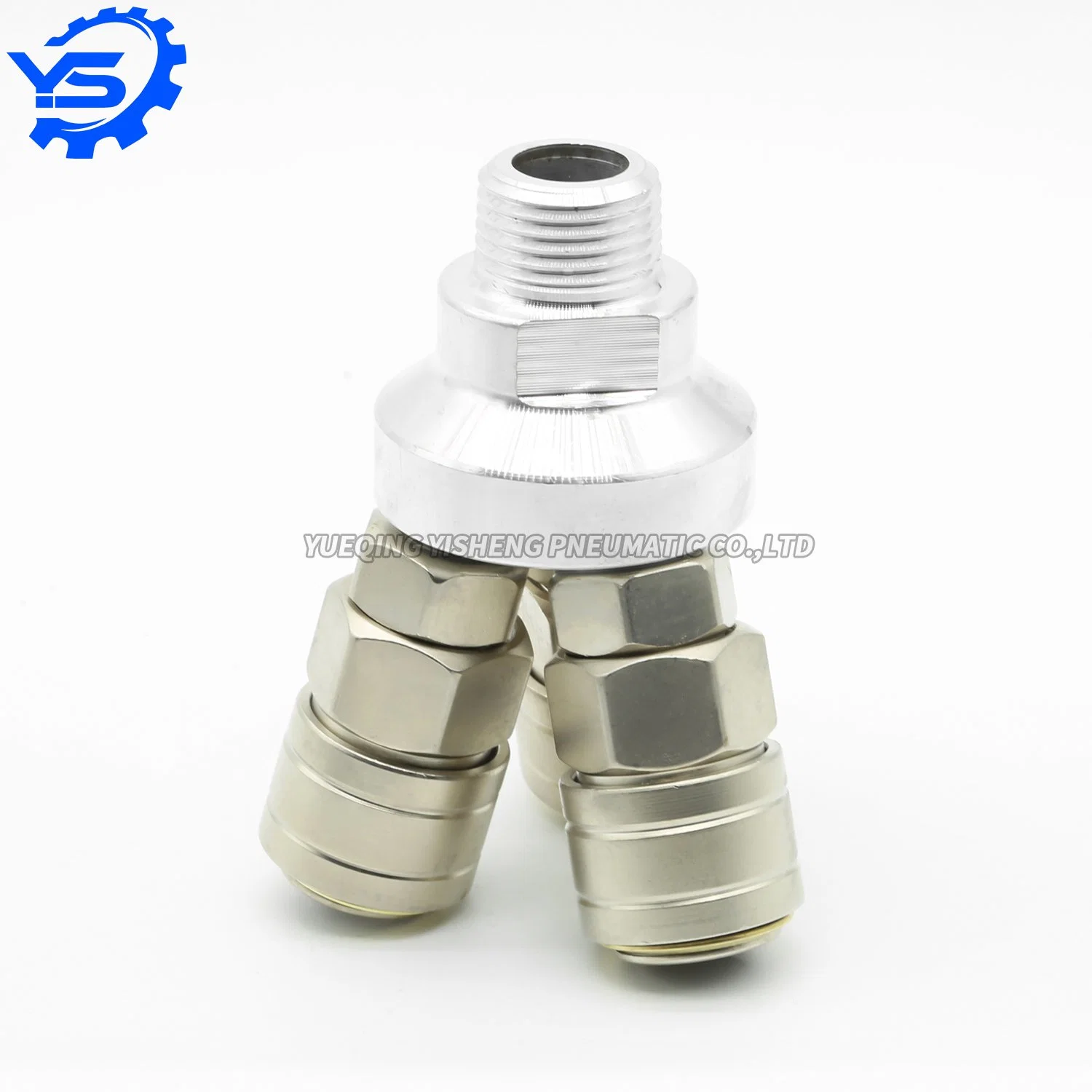 Pneumatic C-Type Air Pump Air Pipe Quick Connector Round Two Three Way Quick Coupling Connector