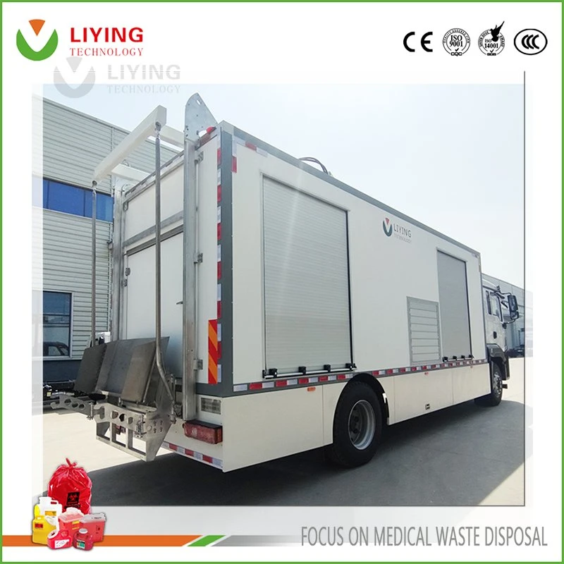 Mobile Eco-Friendly Infectious Waste Microwave Diposal Machine Hospital Clinic Waste Shredder Disinfection Truck