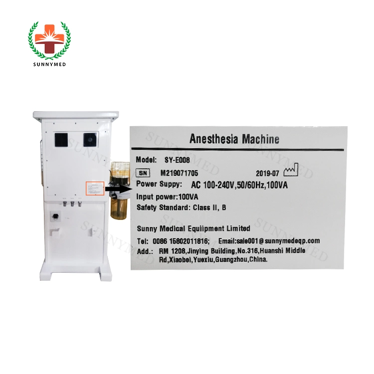 Sy-E008 Medical Equipment Anesthesia Machine with High Definition LCD Screen