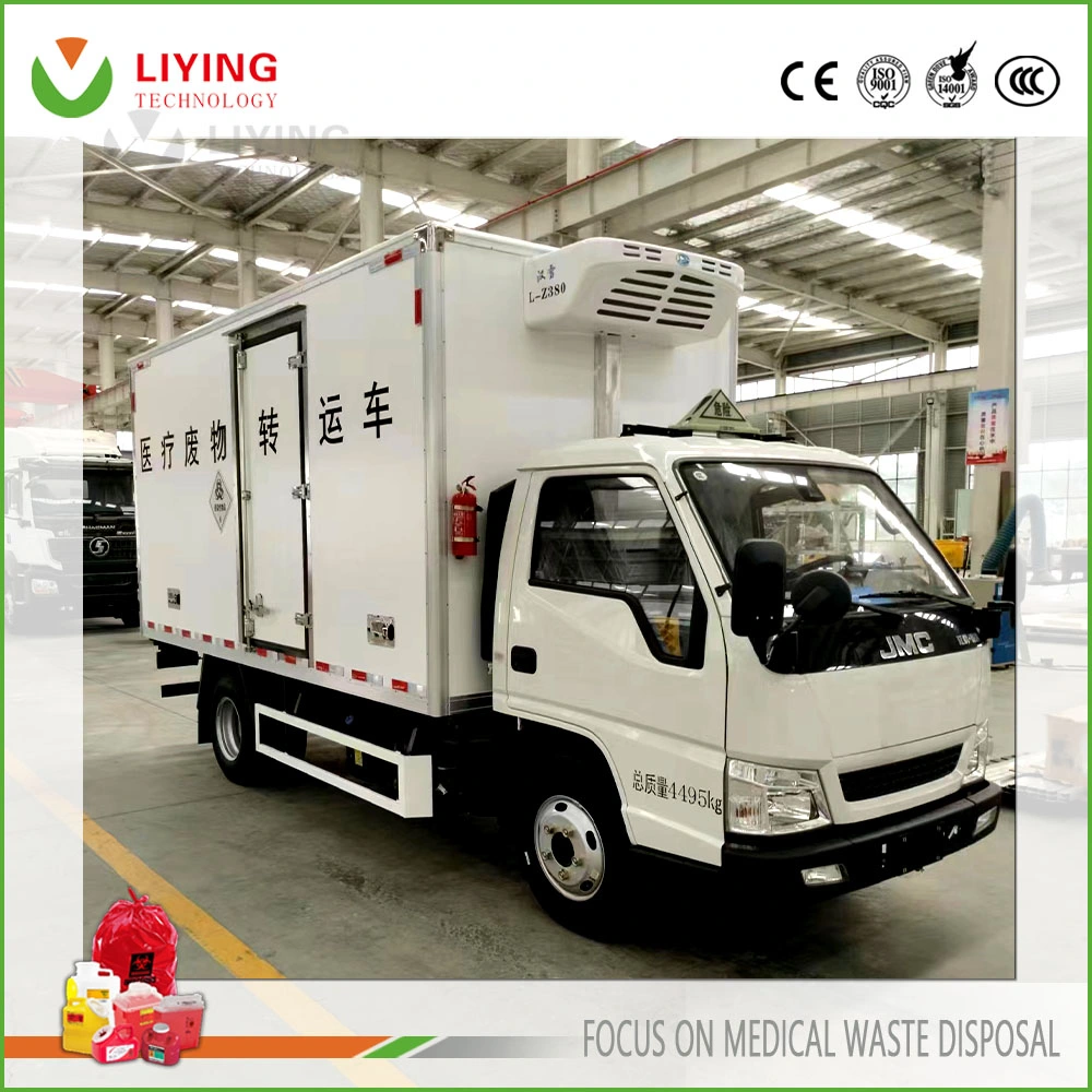 Large Scale Medical Waste Shipping and Transfer Vehicle with Refrigerated Function