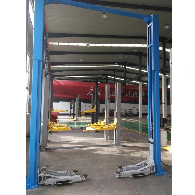 Manual Lock Easy Installation Gantry Vehicle Car Lift with 4500 Kg Clear Floor Two Post