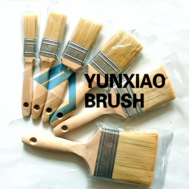 Nature Wooden Handle and High Quality Filament Wholesale Paint Brush