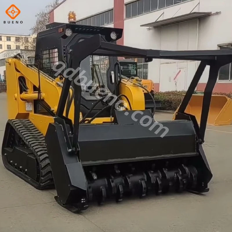 Bueno Attachment Electric Control Angle Broom, Snow Blower, High Throwing Snow Tube, Scraper, Snow Blade for Skid Steer Wheel Loader