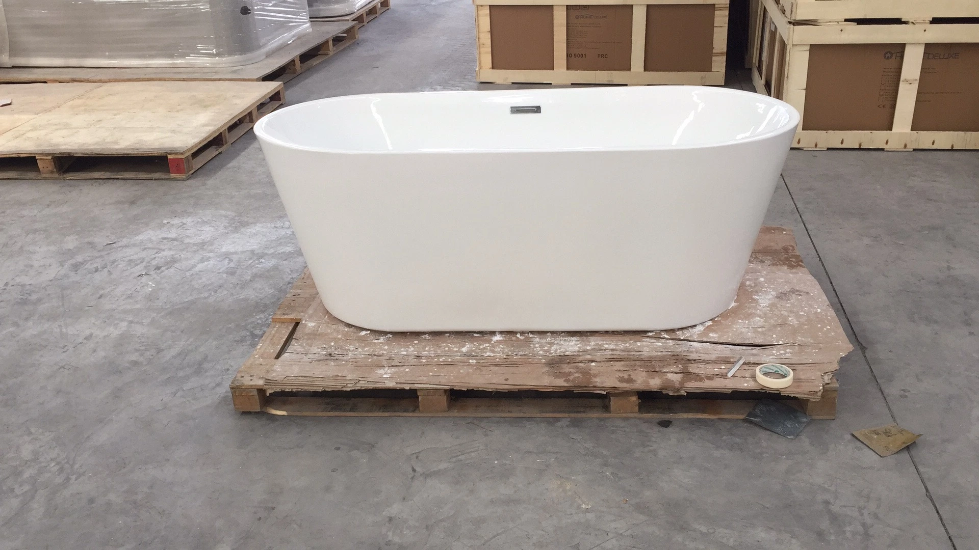 Elegant Quality Pure Acrylic Freestanding Bath Tub Soaking Bathtub