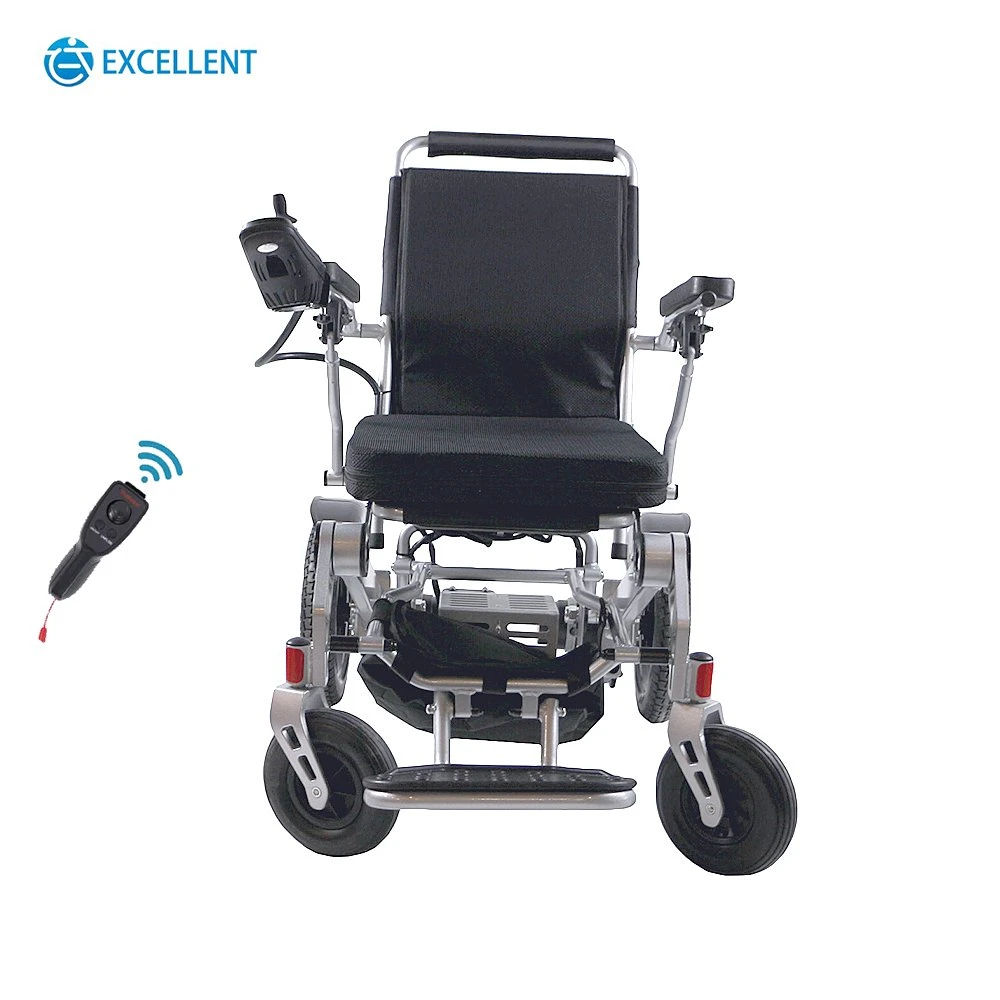 Factory Supplies Motorized Electric Powered Folded Aluminum Wheelchair with Remote Control