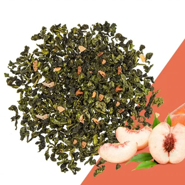 Étiquette privée Nouveau paquet en conserve Peach Oolong Detox thé différent Cadeaux de Noël pour le thé aromatisés