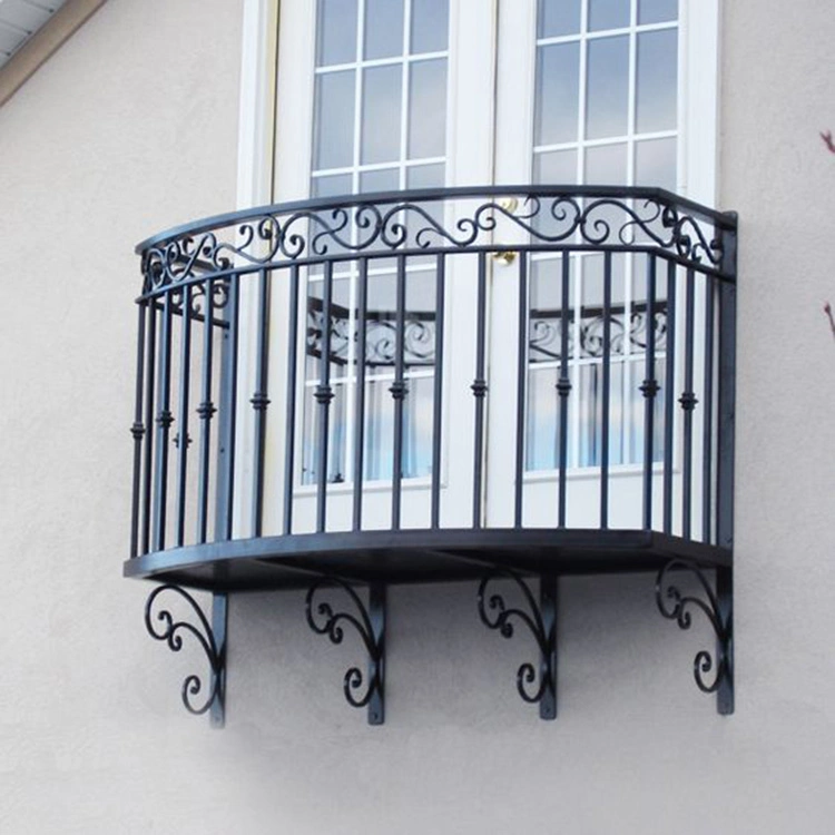 Luxury Price Wrought Iron Stair Railing Luxury Design Iron Railing Fence Iron Panel Fence