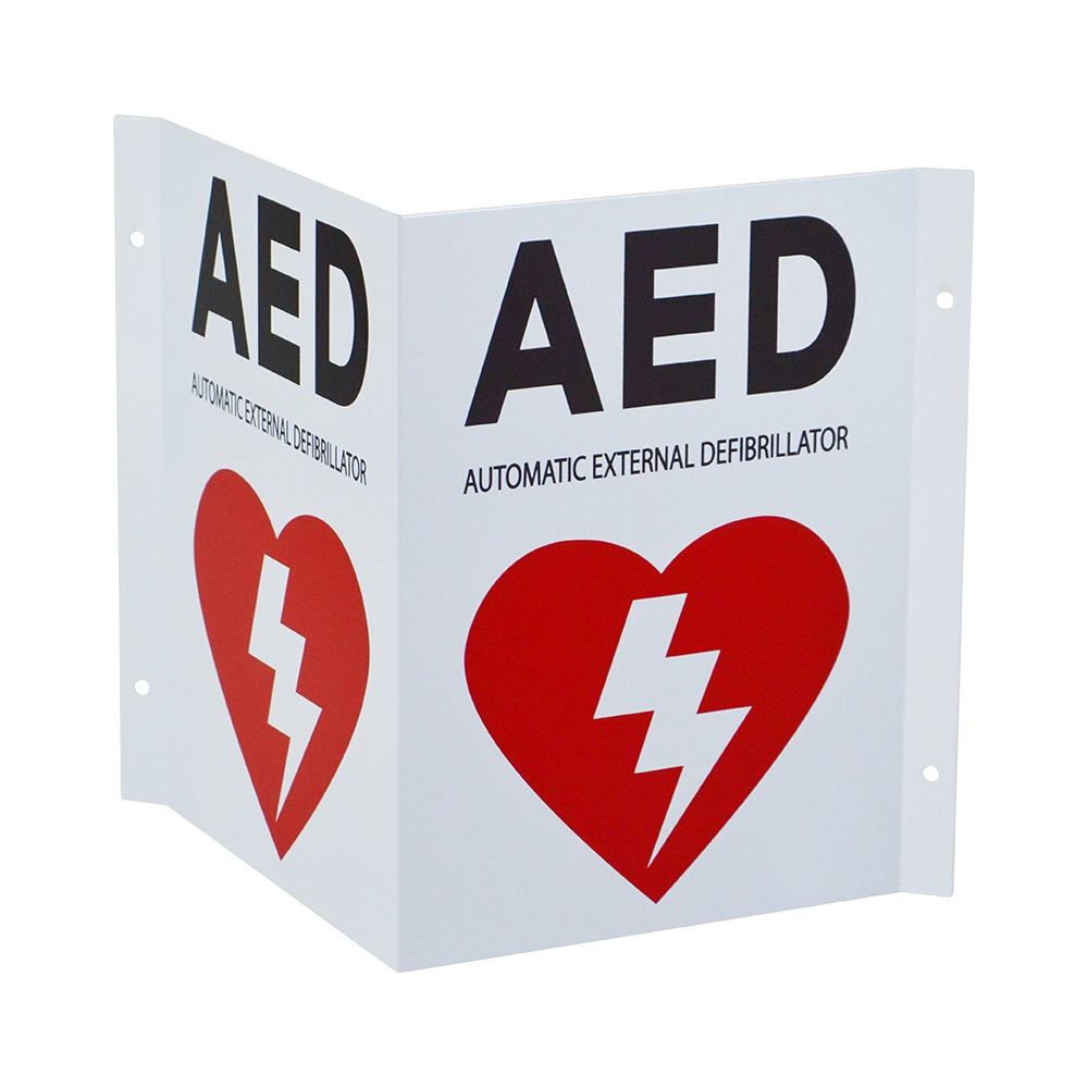 WAP 3D AED mit frei bedruckbaren Beschriftungen vor Ort im Gerät Zeichen