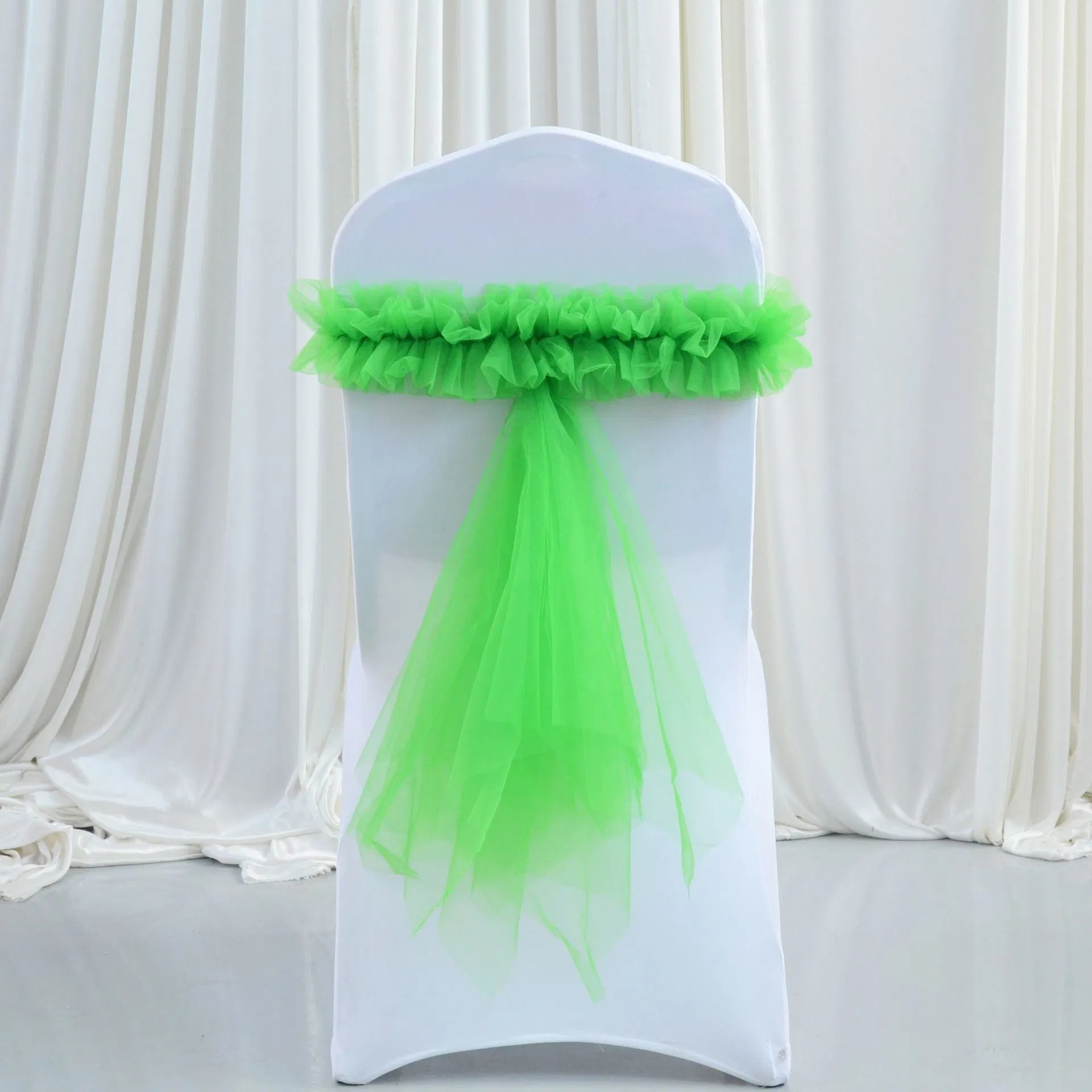 Bows Sashes Band Wedding Bowknot Spandex Chair Sash Buckles Cover