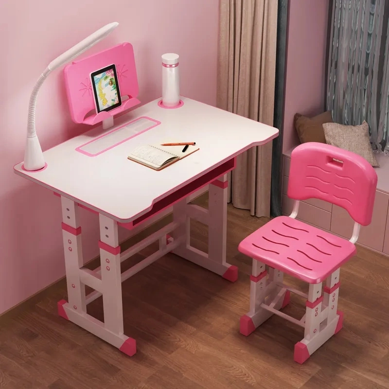 Bon marché moderne de meubles pour enfants Kids Étude réglable en hauteur table et chaise de bureau d'apprentissage