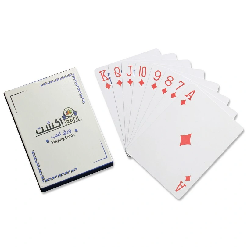 Custom Logo Sublimation Printed Advertising Promotional Gift Plastic Raw Materials Playing Card