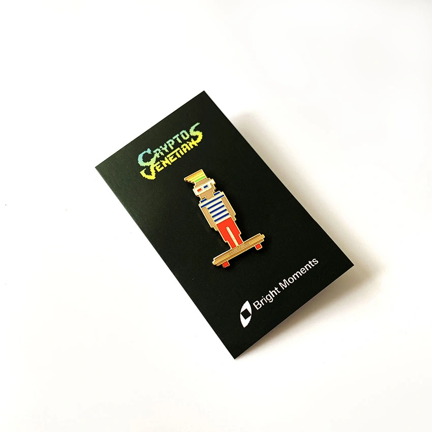 New Soft Lapel Pin Custom Printed Paper Card with Lapel Pin Manufacturer Metal Custom Soft Enamel Pins