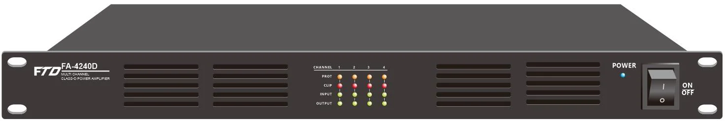 Two Channel Digital Power Class D Amplifier PA System