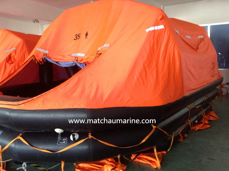 Rescue Life Boat Solas Davit Launched Self Righting Inflatable Life Raft