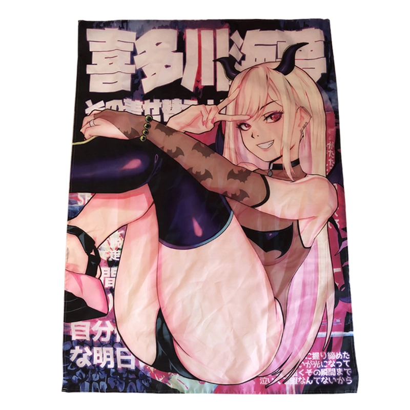 Promoción de la publicidad colgando de poliéster Banner, de Tela personalizadas Banner, desplazamiento de la pared del Anime