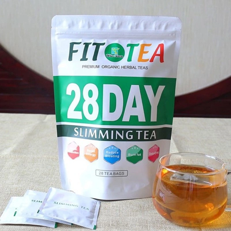 Green Natural Herbal Fat Burning Detox 28 Days Slimming Fit Tea for Weight Loss OEM Private Label
