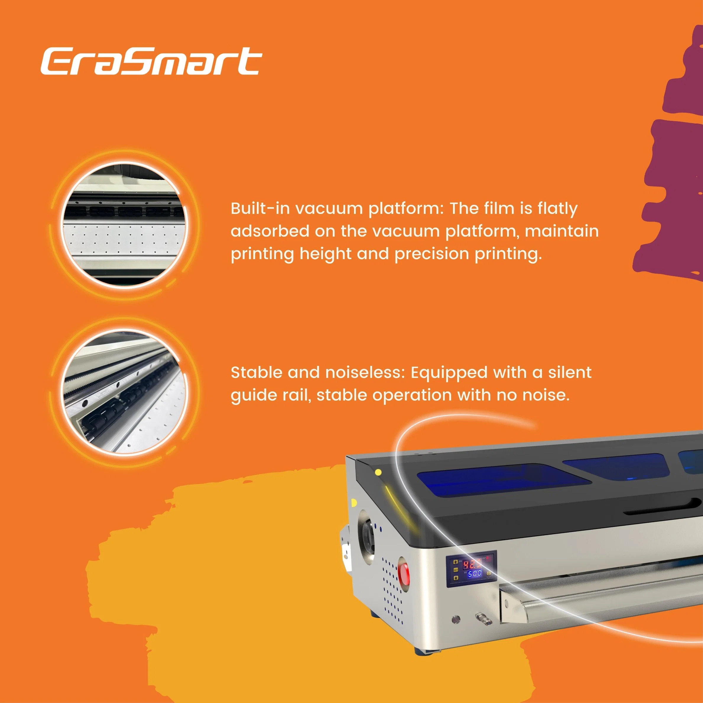 Erasmart A3 Max Dtf T Shirt Heat Transfer Machine Jersey Printing Machinery Print on All Fabric