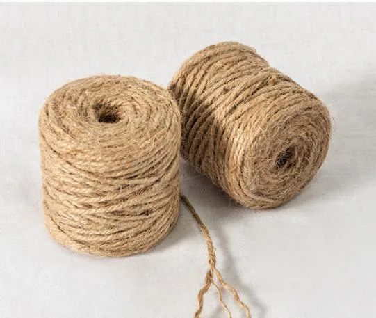 Factory Hot Sale 3mm Packing Rope for Gift Product Hemp Twine Jute Twine