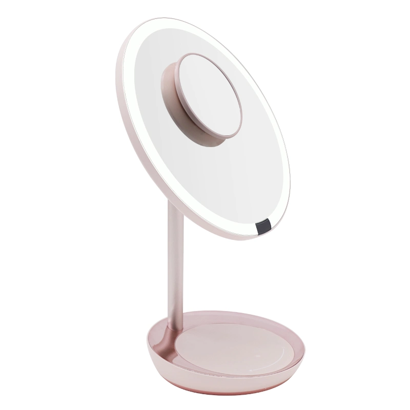 Nouveau style de coiffeuse LED de l'écran tactile interactif de la beauté miroir de maquillage ronde