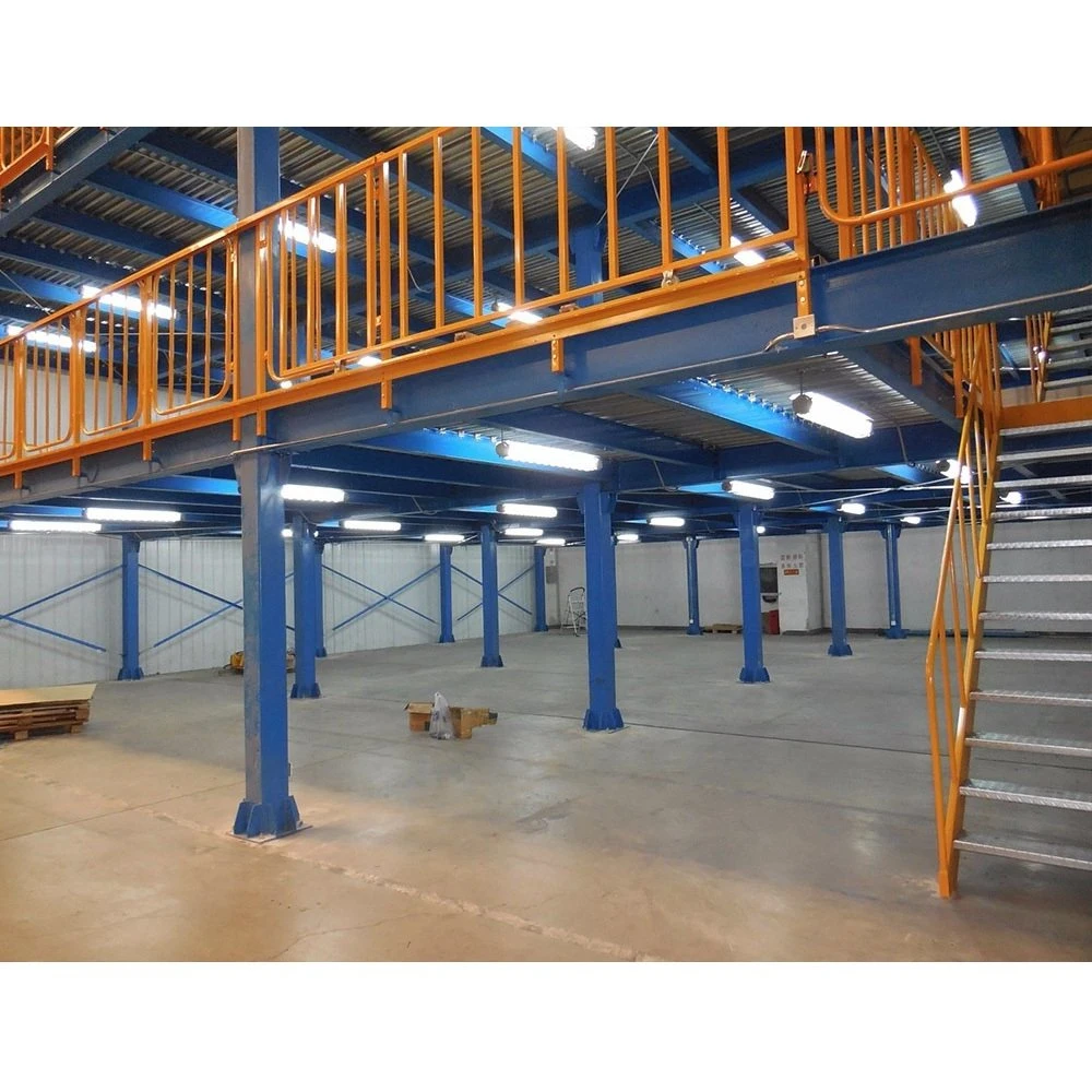 SP195 Metal storage mezzanine rack mezzanine stairs