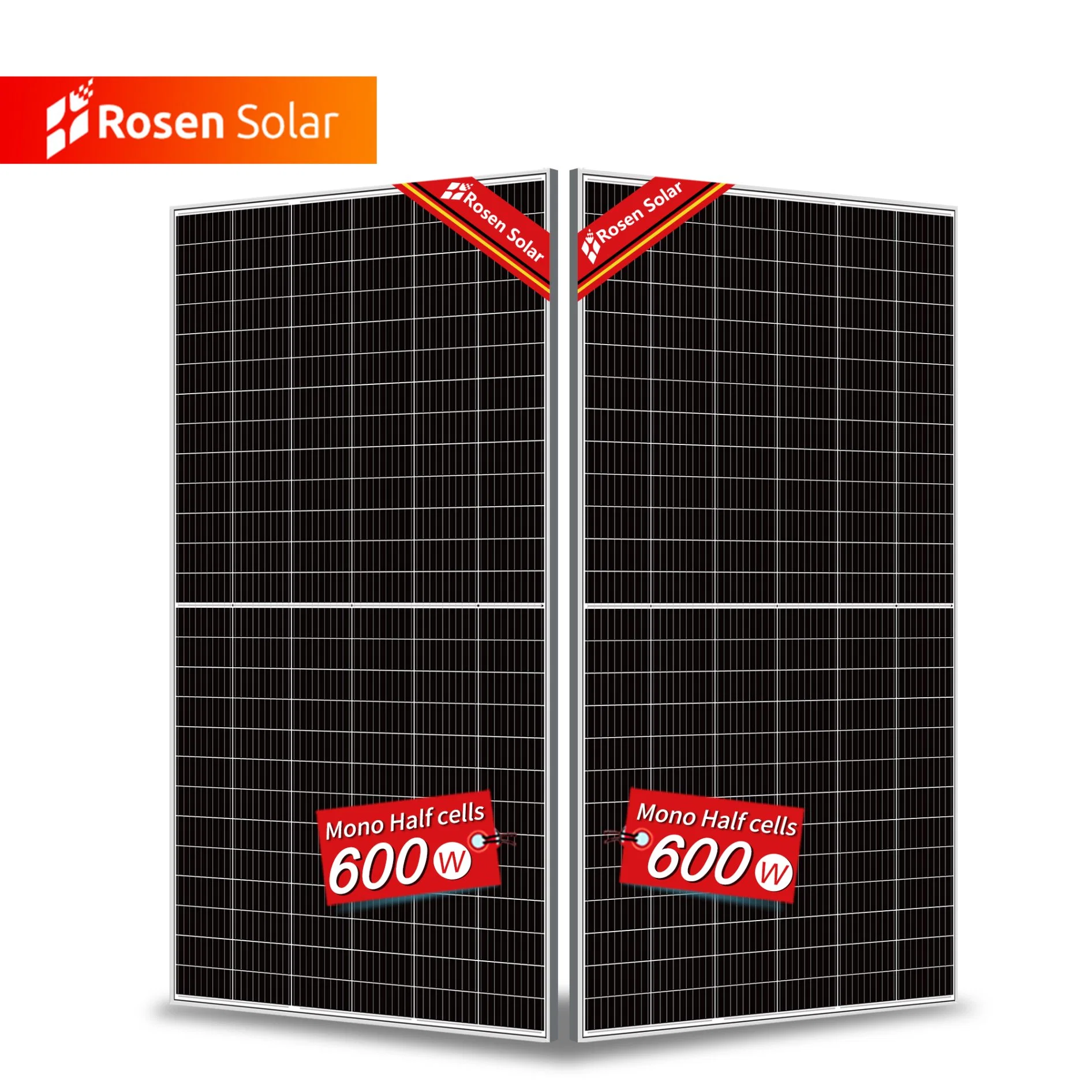 Rosen High Power Jinko Trina Ja Canadian A Grade Solar Cell Panel 450W 500W 600W Mono PV Energy Module Products