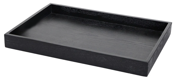 Custom High Quality Black Wooden Service Tray