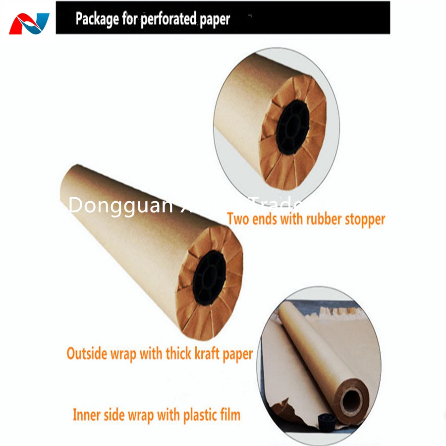 Brown Under perfurados Papel Kraft para a fábrica de roupas de Corte