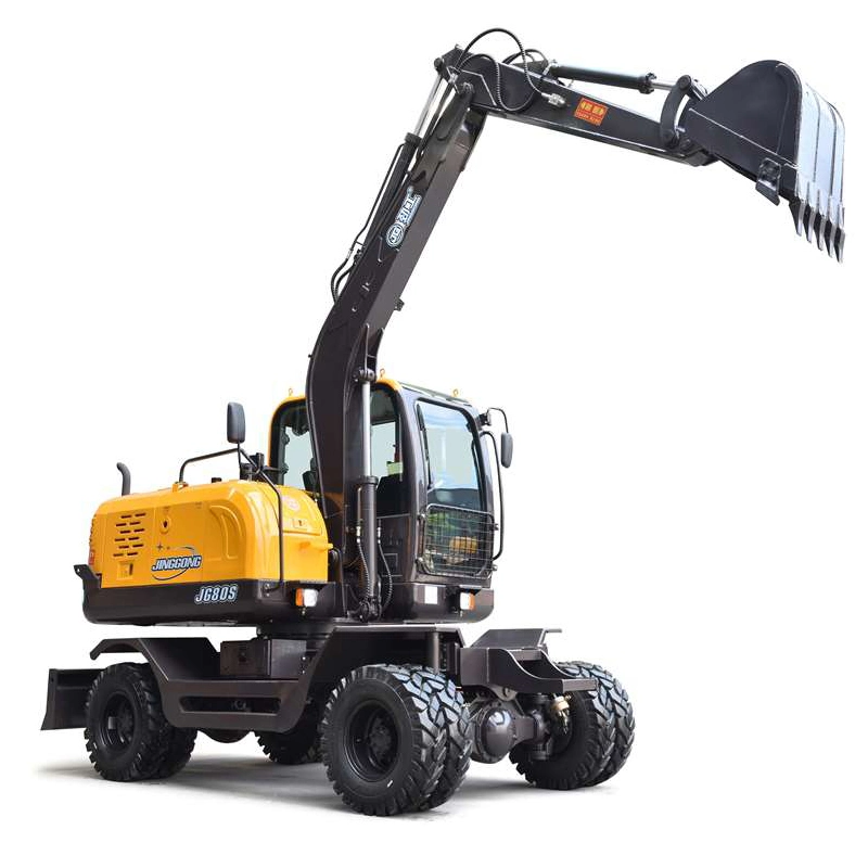 CE aprobada 6ton 9ton Mini Excavadora excavadoras de la tierra de mover la máquina excavadora de ruedas hidráulicas