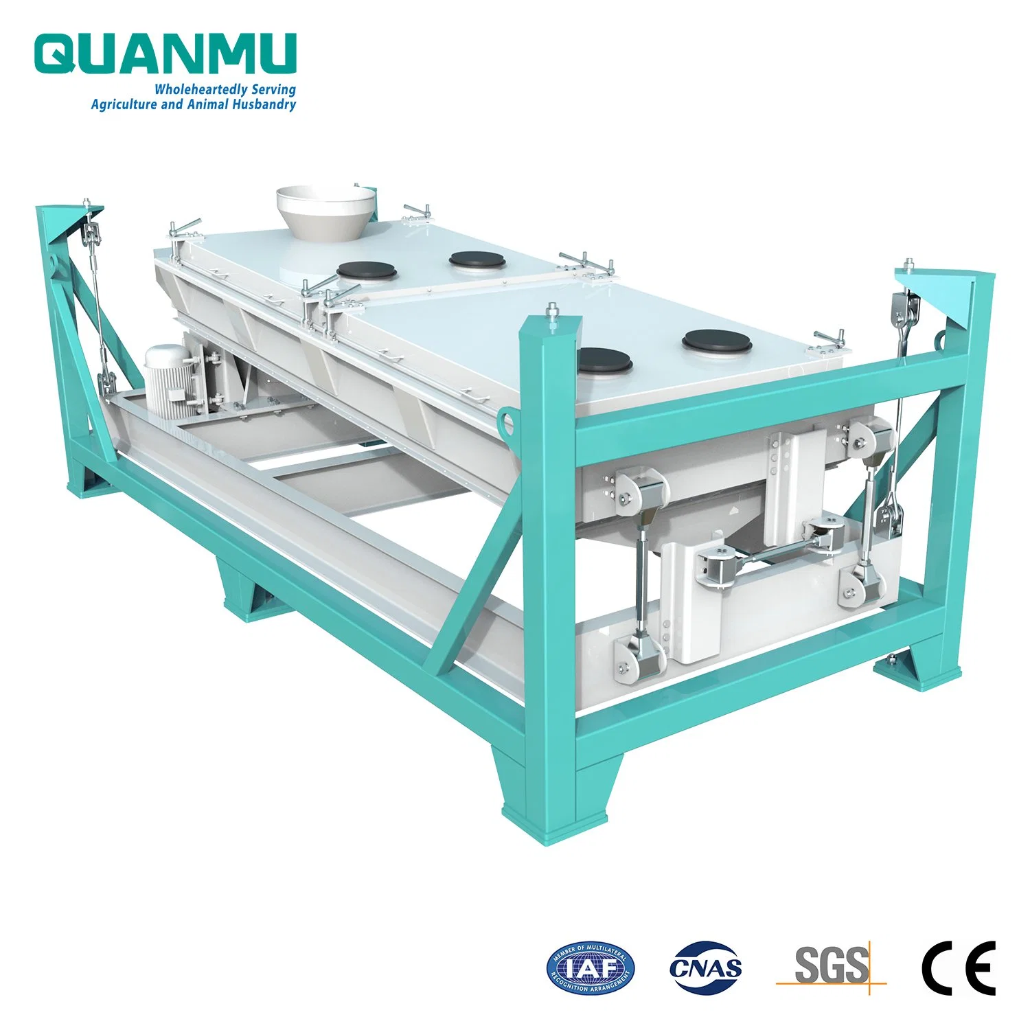 Grain Raw Material and Animal Feed Pellet Rotary Vibrating Grading Sifting Machine in Vibration Grader Sifter Machine