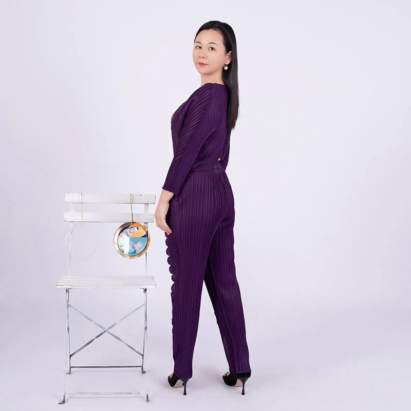 Tianbao Fold Clothing Everything Match Loose Large Size Women's Trouser Suit