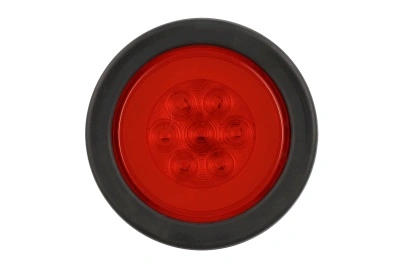 Feu arrière à LED de 4 pouces, rond, scellé par ultrasons, pour remorque de camion, feu de stop, clignotant et feu arrière, design durable, étanche, effet néon lumineux, feu arrière à LED pour remorque de camion