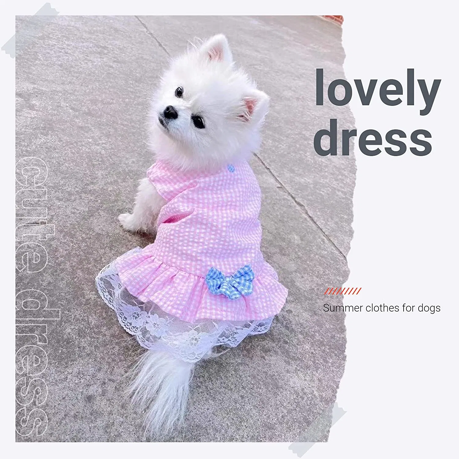 Luxury Cute Dog Dress Clothes for Small Dogs Clothes for Dog Outfit Walking