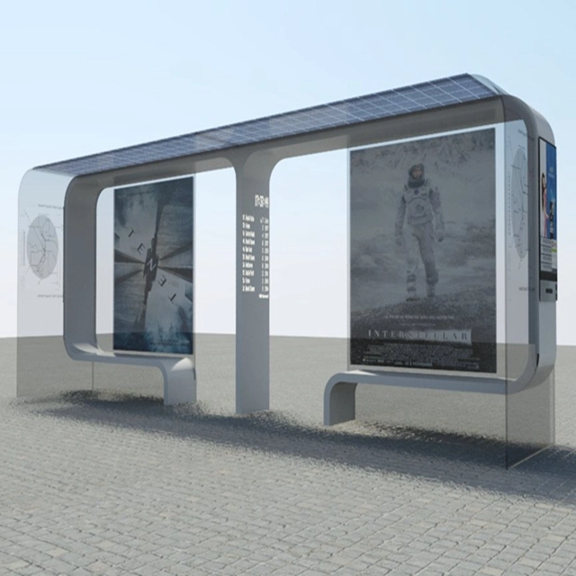 Outdoor Advertising Solar Bus Stop Shelter Suppliers