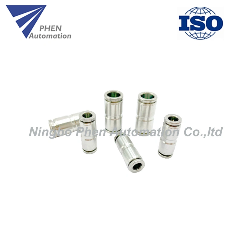 Original Factory Phen Brand Stainless Steel Straight PU 4/6/8/10/12/14/16mm Push in Air Hose Fitting