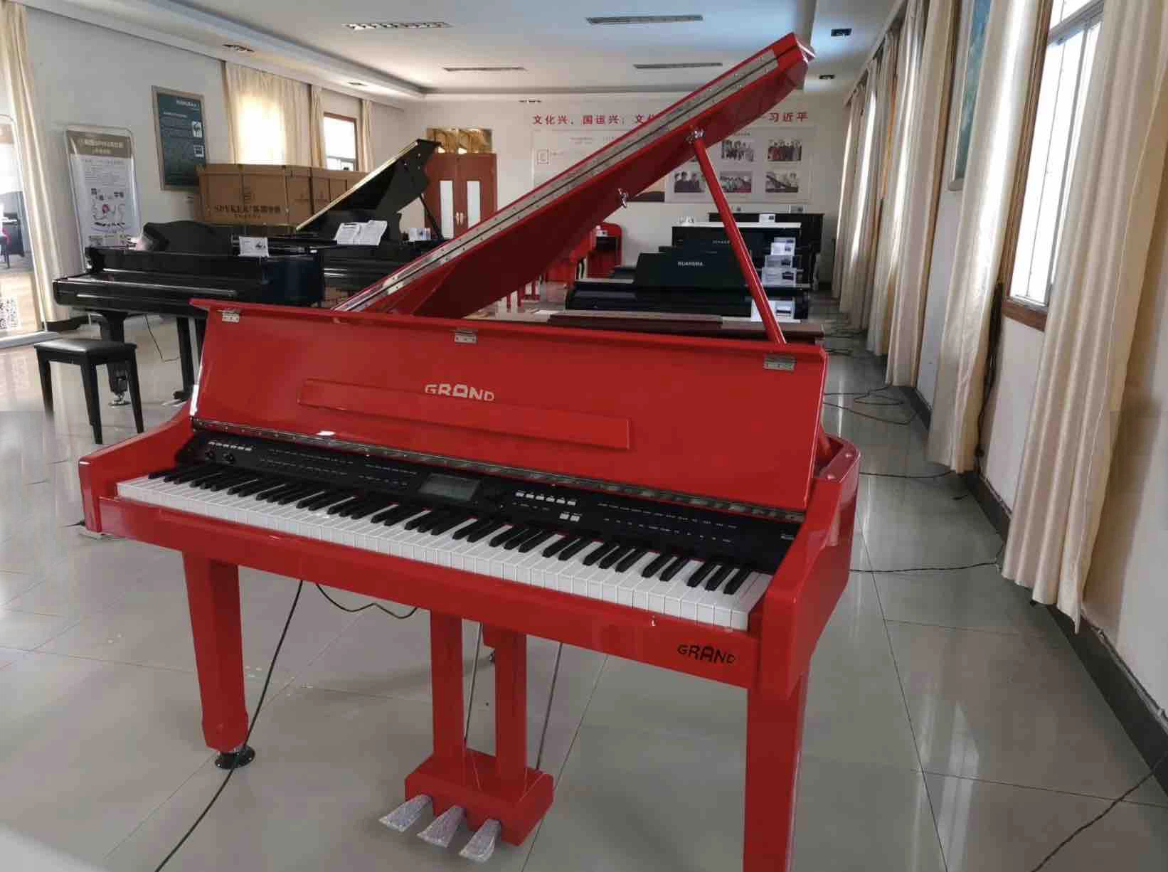 88 teclas personalizada Baby Grand Piano eléctrico digital modelo 100 3.3 Fets polaco de Caoba