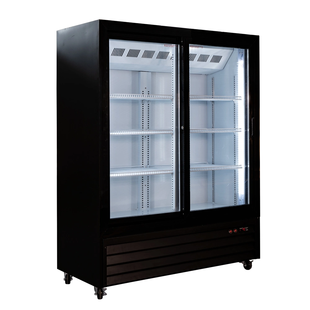 Dynamic Cooling System 400L Cooler Fridge Showcase 1500mm Height Middle Size Upright Showcase Refrigerator Shop Store Use for Drink Sales