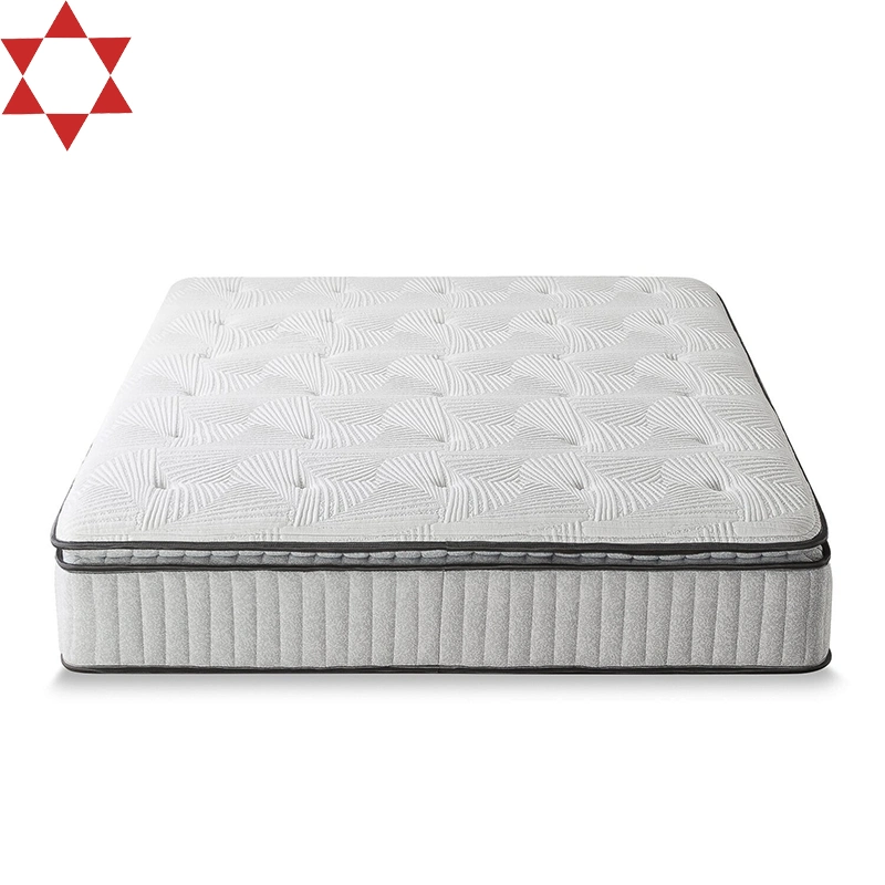 Matelas à ressorts ensachés en mousse de latex naturel très demandé pour la maison et la chambre à coucher.