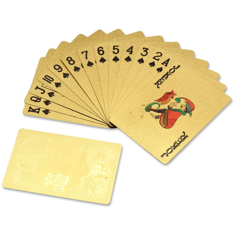 Custom Printed 4 Colour 54PCS Waterproof Pineapple Paper Playing Cards