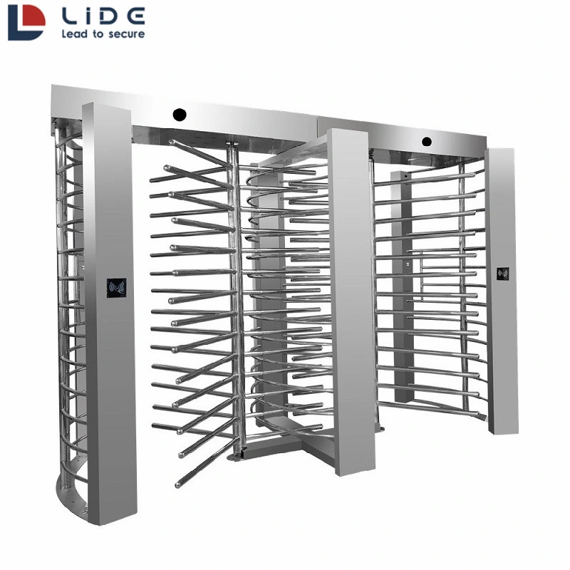 304 Stainless Steel Full Height Barrier Turnstile Gate with Face Recognition Device Entrance