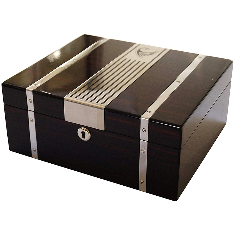 Simple Style Wooden Humidor Cigar Box