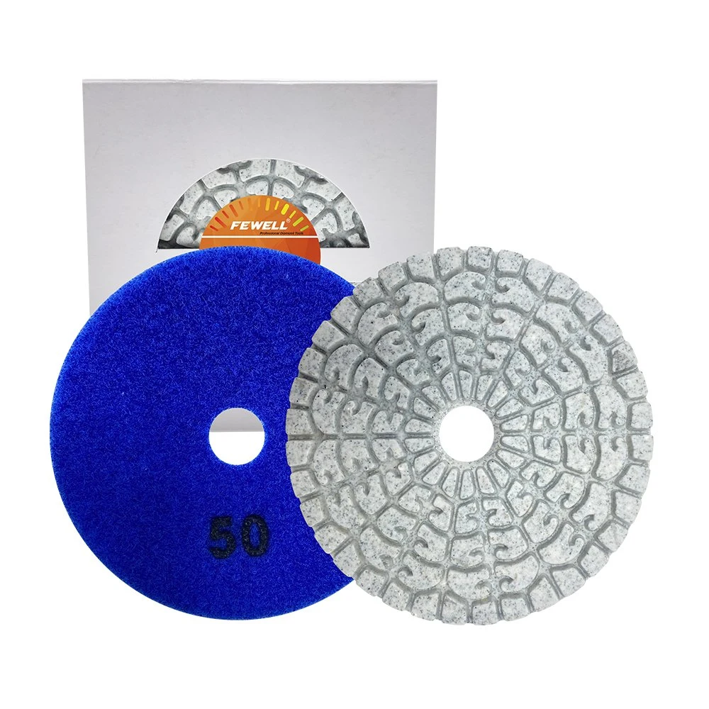 Professional 4inch 100mm 50# Diamond Polishing Pads for Wet Grinding Porcelain Granite Concrete Floor